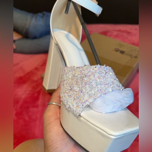 Women’s block high heel platform - Picture 5 of 6